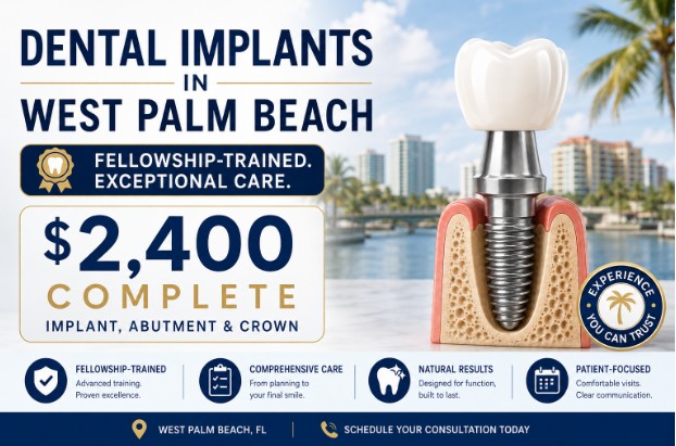 West Palm Beach Family Dental Provides Dental Implants In West Palm Beach