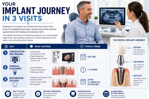 Your Implant Journey in 3 Visits